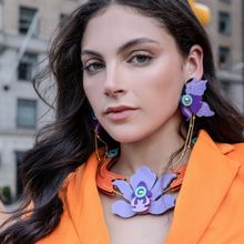THE YV BRAND BY YASHVI VANANI The Purple Orchid Necklace