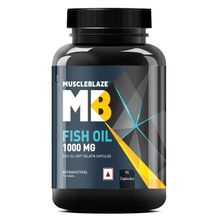 MuscleBlaze Fish Oil 1000mg Capsules