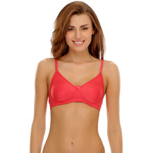 Clovia Cotton Rich Solid Non-Padded Full Cup Wire Free T-shirt Bra - Light Pink