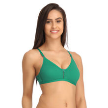 Clovia Cotton Rich Solid Non-Padded Full Cup Wire Free T-shirt Bra - Dark Purple