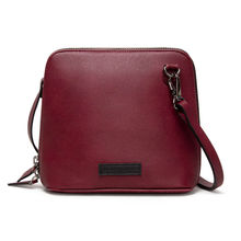 DailyObjects Burgundy Faux Leather - Trapeze Crossbody Bag