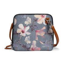 DailyObjects Butterflies And Hibiscus Flowers - Trapeze Crossbody Bag