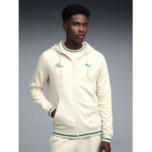 Puma White Solid Regular Fit Jacket