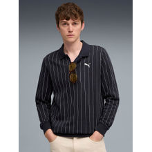 Puma Blue Stripes Regular Fit Sweatshirt