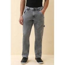 Allen Solly Grey Solid Slim Fit Jeans
