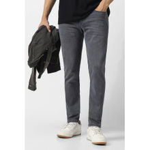 Van Heusen Grey Solid Regular Fit Jeans