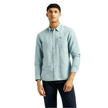Levi's Mens Solid Slim Fit Blue Shirt