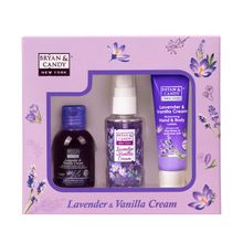 BRYAN & CANDY Lavender & Vanilla Cream Bath Kit Women'S Day Gift