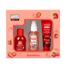 BRYAN & CANDY Strawberry Bath Kit Women'S Day Gift Set