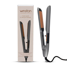 WINSTON Hair Straightener with Titanium Ceramic Plates, Adjustable Temperature Auto Shut-Off, Digital Display, All Hair Type - 1 Year Warranty