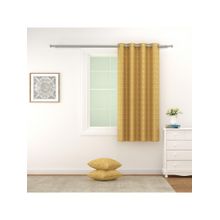 Swayam 100% Blackout Eyelet Hanging Window Curtain (5 Feet) - Beige