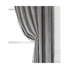 STITCHNEST Smooth Velvet Premium-Elegant Window Curtains with Tieback-Eyelets, Pack of 2 (5x4 feet)