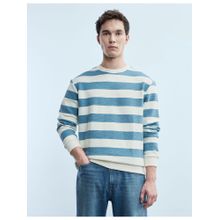 Flying Machine Men Blue Polyester Full Sleeves Sweatshirt