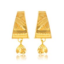 Senco 22K Yellow Gold Ethnic Charm Gold Drop Earrings