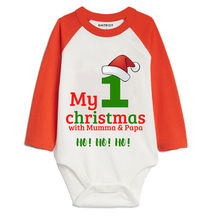 KNITROOT Ho Ho Ho Bodysuit and Romper - Red & White