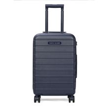 Tommy Hilfiger Hoover Hard Luggage Trolley Bag Textured Cargo Navy