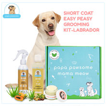 Papa Pawsome Short Coat - Labrador - Easy Peasy Grooming Kit