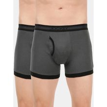 Jockey 1017 Men Cotton Boxer Brief with Stay Fresh Properties - Grey (Pack of 2)
