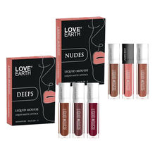 Love Earth Liquid Lipstick Combo - Deeps & Nudes Signature Set