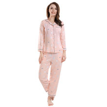 PIU Cat Print Pajama Set - Pink