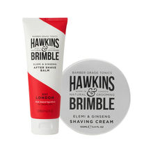 Hawkins & Brimble Shaving Cream & Aftershave Balm Set