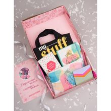 Doodle Collection Fashionista Gift Set Notebook, ToteBag, Pouch, Pen, Note & Post Card