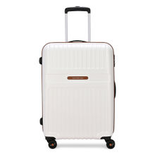 Aristocrat Atlas White Combination Lock Hard Cabin Trolley Bag