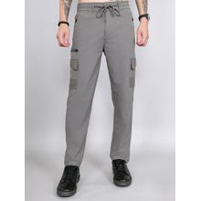 Monte Carlo Men Light Grey Regular Fit Solid Cargo