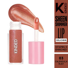 KINDED Sheen Shimmer Lip Gloss - 03 Calendula Rust