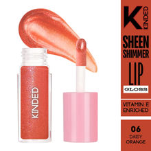 KINDED Sheen Shimmer Lip Gloss - 06 Daisy Orange