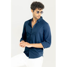 Snitch Men Superflex Teal Blue Shirt