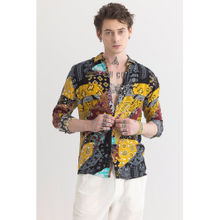 Snitch Men Paisley Mosaic Multi-Color Shirt