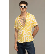 Snitch Men Maze Line Yellow Shirt