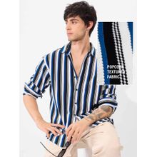 The Souled Store Stripes- Multi-Colour Men Textured Shirt