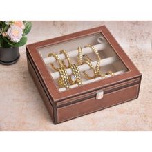 Premsons Tan Leatherette Bangles Box
