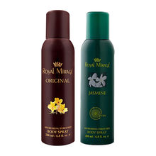 Royal Mirage Original & Jasmine Refreshing Perfumed Body Spray - Pack Of 2