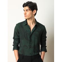 Rare Rabbit Ares Modern Paisley Print T-Shirt Green