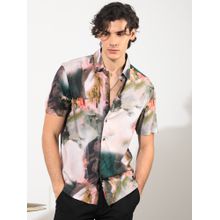 Rare Rabbit Painter Printed Shirt Multi-Color