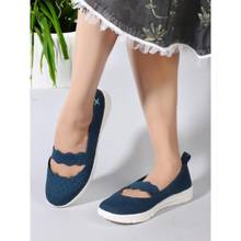 Carlton London Navy Blue Lace-Ups Women Walking Shoes
