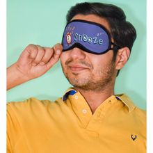 Indigifts Eye Mask For Sleep Snooze Quote Sleeping Eye Mask 7.8X3.3 Inches