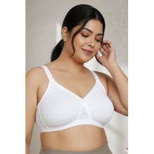 Zivame White True Curve Double Layered Non Wired Full Coverage Super Support Bra
