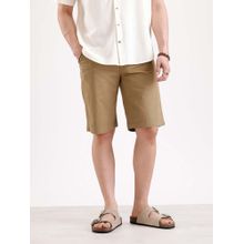 WROGN Classic Slim Fit Shorts- Khaki