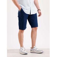 WROGN Classic Slim Fit Shorts- Navy Blue
