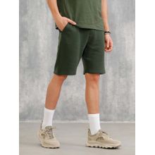 WROGN Olive Slim Fit Terry Knitted Shorts