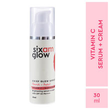 SIXAM Glow Chief Glow Officer Serum & Cream With SPF 20 PA++++, Vitamin C & Niacinamide