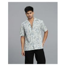 ROOKIES Men Blue Polyester Casual Shirt
