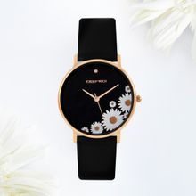 Joker & Witch Chamomile All Black Pu Strap Watch