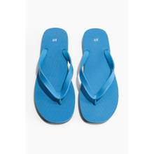 H&M Men Blue Rubber Flip Flops