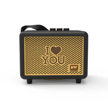 DECIWOOD Unplugged 35W Wooden Body, 4500 mAh Battery, 7-8 Hrs Play Time, Bluetooth Speaker-Black