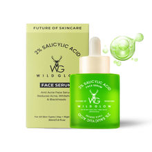 WILDGLOW 2% Salicylic Acid Anti-Acne Face Serum for Oil-Control, Pore-Cleansing & Acne Defense